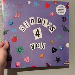 Urban Outfitters Purple Singles 4 You Vinyl Olivia Rodrigo